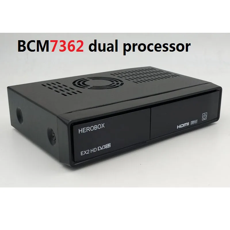 Herobox EX2 HD-S2 BCM7362 751 МГц двухъядерный с тюнер DVB-S2/S поддержка clines Linux приемник HD Спутниковый канал