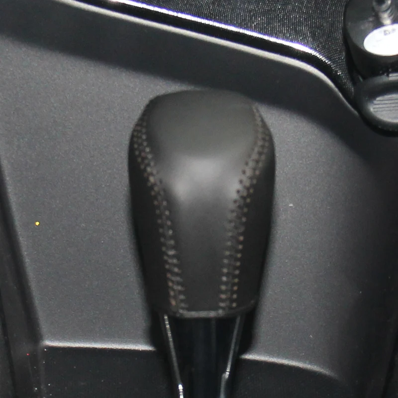 LS AUTO Genuine leather gear stick shift knob cover For Toyota Vios Case ppc cpr pen case on the gear shift lever pen cpt car