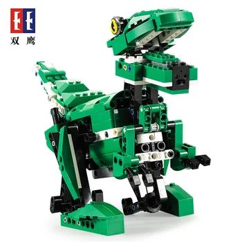 

Technology building blocks toy building blocks crocodile super 2 in 1 remote control dinosaur sound function enlightenment