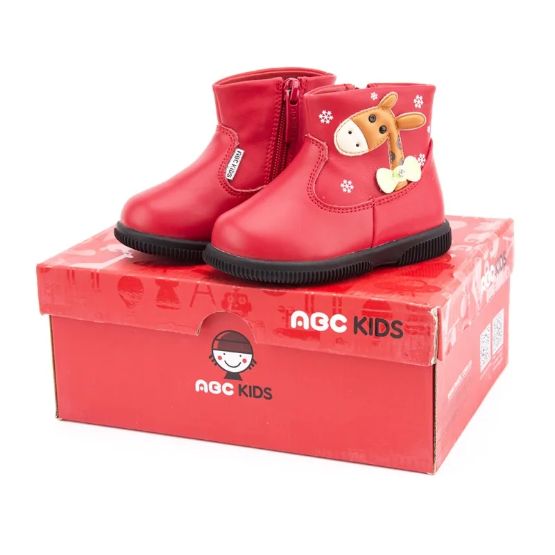 

Children Deer Shoes Pricess Boots Autumn Winter Fashion Shoes Kids Leather Shoes Girls Martin Boots SZ01
