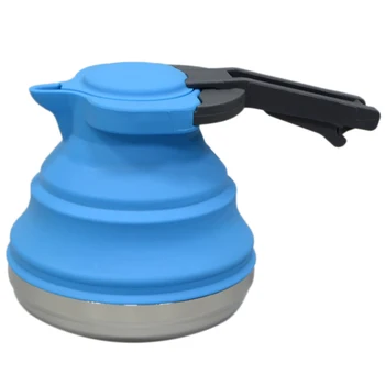 

Hot!!! Portable Folding Silicone Water Kettle 1.5L Water Pot Outdoor Camping Travelling Hiking Kitchen Tools Tea Coffee Kettle