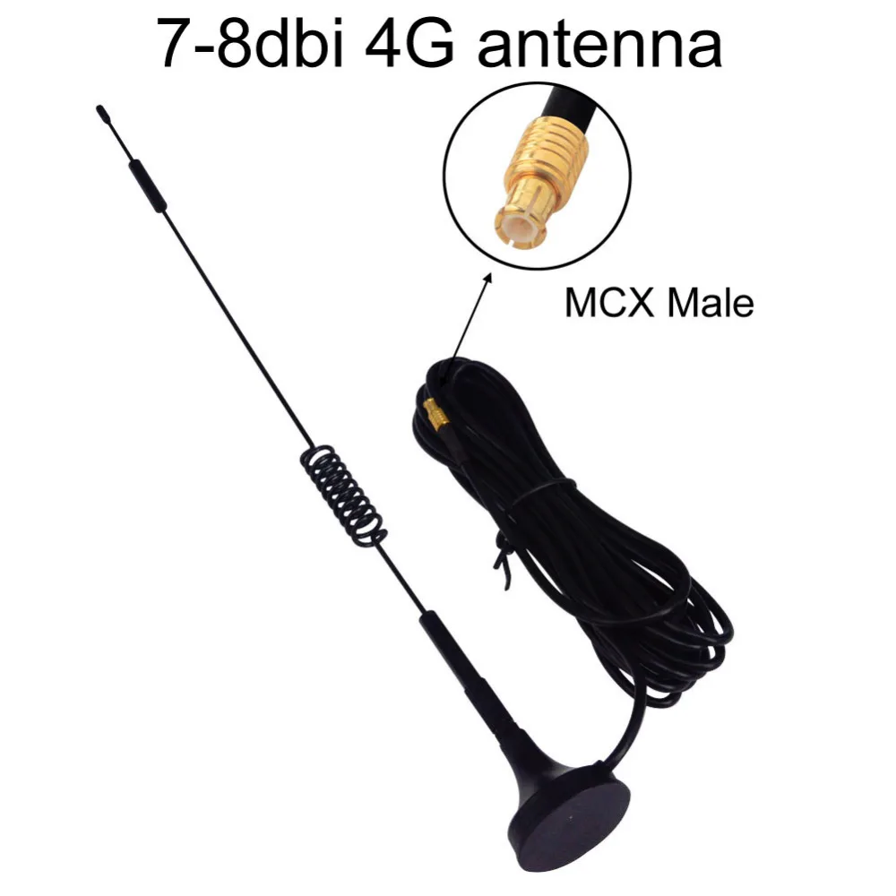 2 шт 3g 4g LTE антенна 4G 7-8dbi Антенна 698-960/1700-2700 МГц магнитное основание RF MCX Вилка RG174 3 м