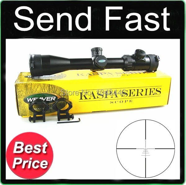 Best price at $209 Cheap Professional Hunting Weaver Kaspa 3-12X44 Illuminated Ballistic-X Red Tactical Rifle Scope
