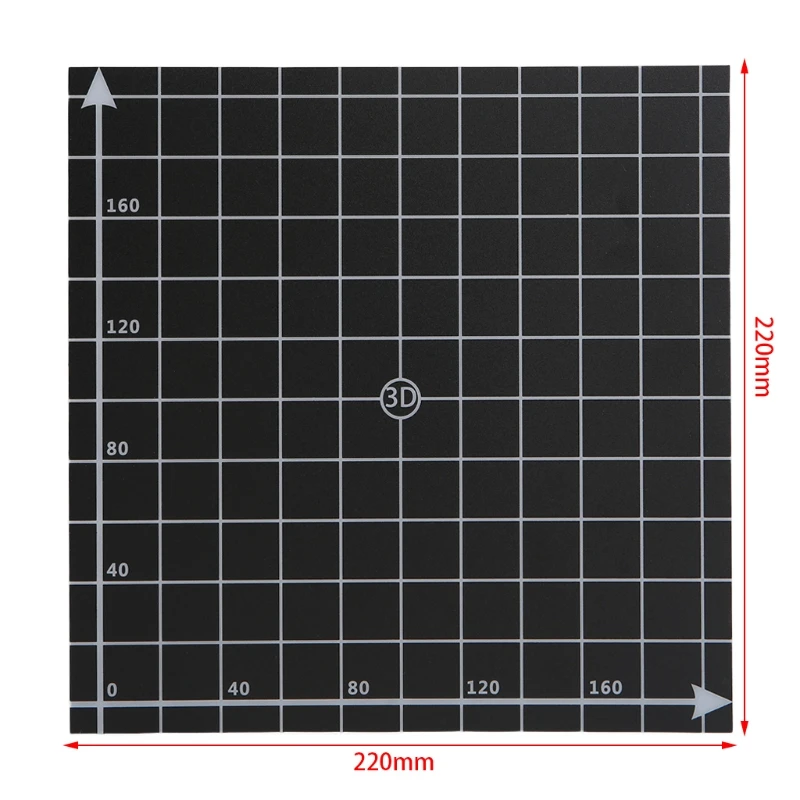 Горячие кровать поверхности Стикеры 220x220 мм для 3D-принтеры аксессуары с 1:1 координировать