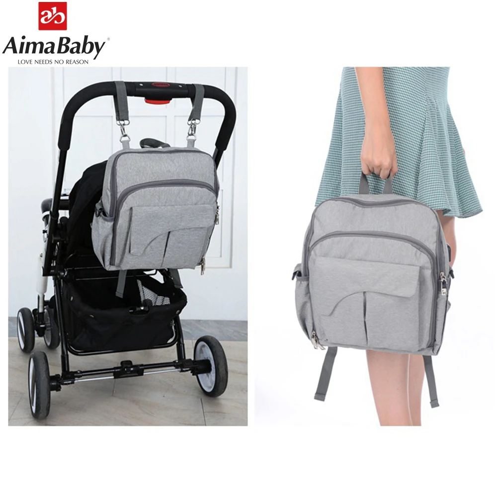 Большая емкость Водонепроницаемый USB Подогрев подгузник сумка для коляски малыш мама пеленки рюкзак дорожная сумка