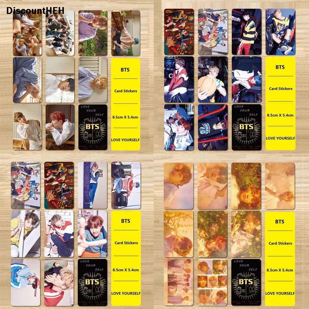 

10pcs/Set 2017 Fashion You Never Walk Alone CARD STICKERS BANGTAN BOYS JIMIN V WINGS Collection Stationery sticker