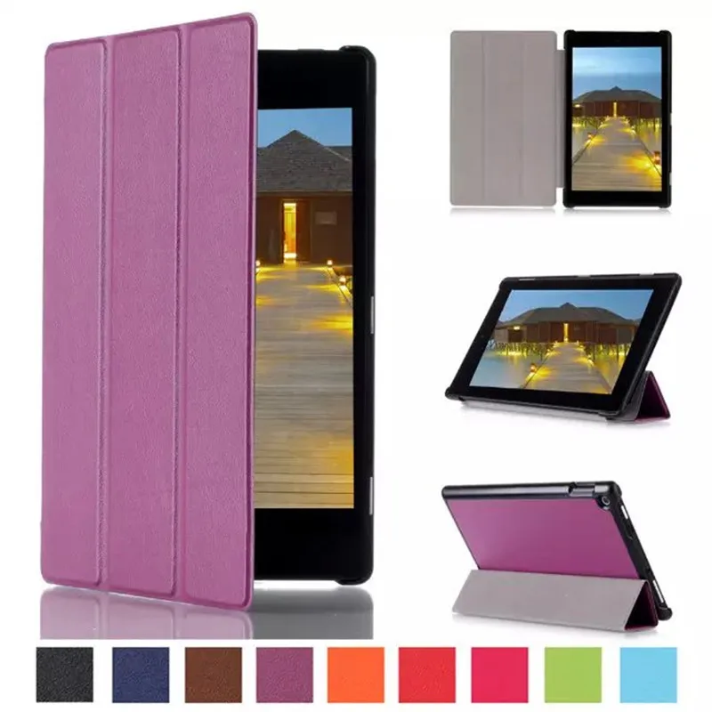 Ultra Slim Folding Tablet Case for Amazon Kindle Fire HD 10" PU Leather