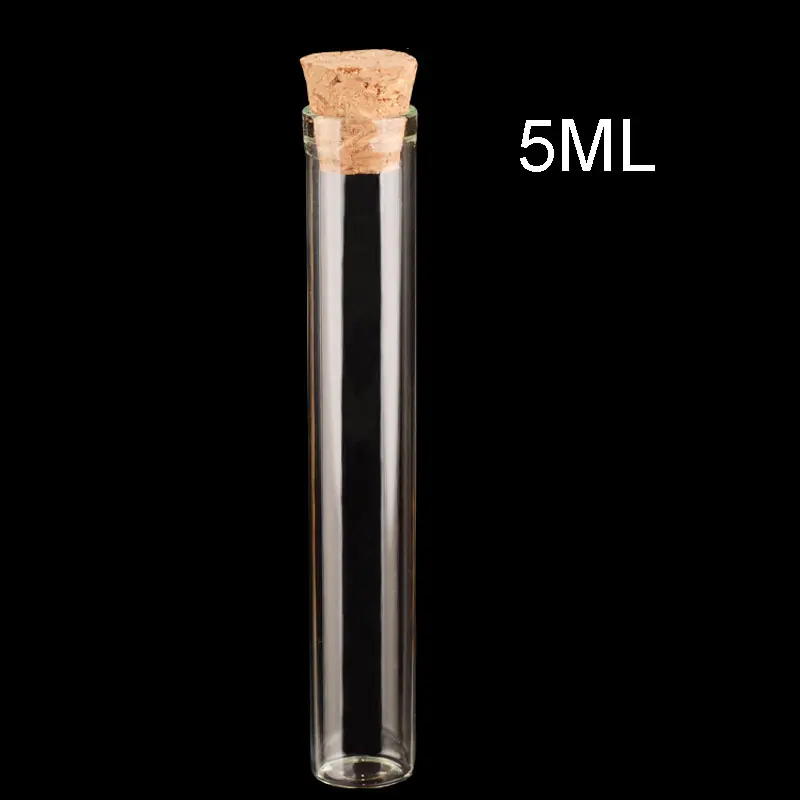0,5 мл-5 мл миниатюрная пробка бутылочка с пробкой стеклянная трубка с деревянной пробкой мини-проба флакон пожелания бутылки реагент тест стеклянные бутылки