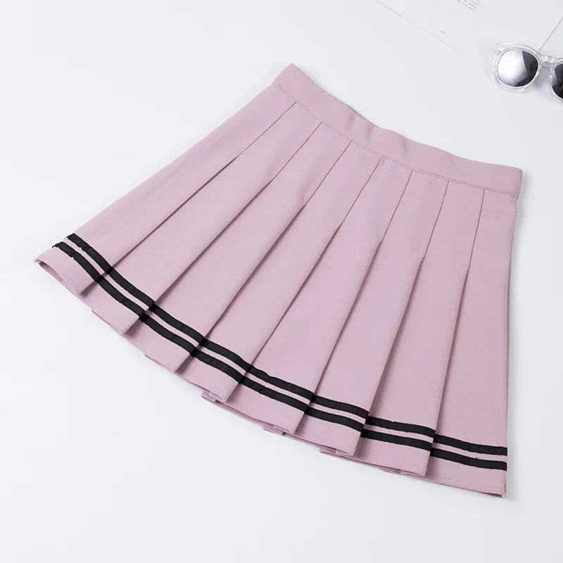 Модная Корейская плиссированная юбка для косплея школьницы с высокой талией, Harajuku, Сексуальная мини-юбка, женская короткая японская юбка, Falda Jupe Femme