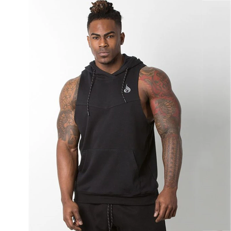 Tank Top Men Stringer Workout Vest gym (16)
