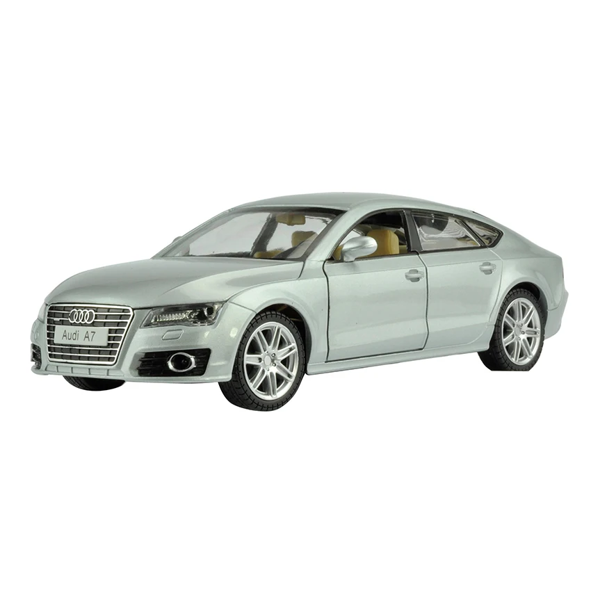 1:24 A7 Coupe jouet véhicules modèle en alliage tirer en arrière enfants jouets véritable licence Collection cadeau tout-terrain enfants garçon Collection cadeau