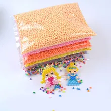 

6000pcs 39 Colors 0.5kg Magic Aqua Beads 5mm Tangram Jigsaw 3D Puzzle Aquabeads Perlen Kids Educational Puzzle Toys Hama Beads