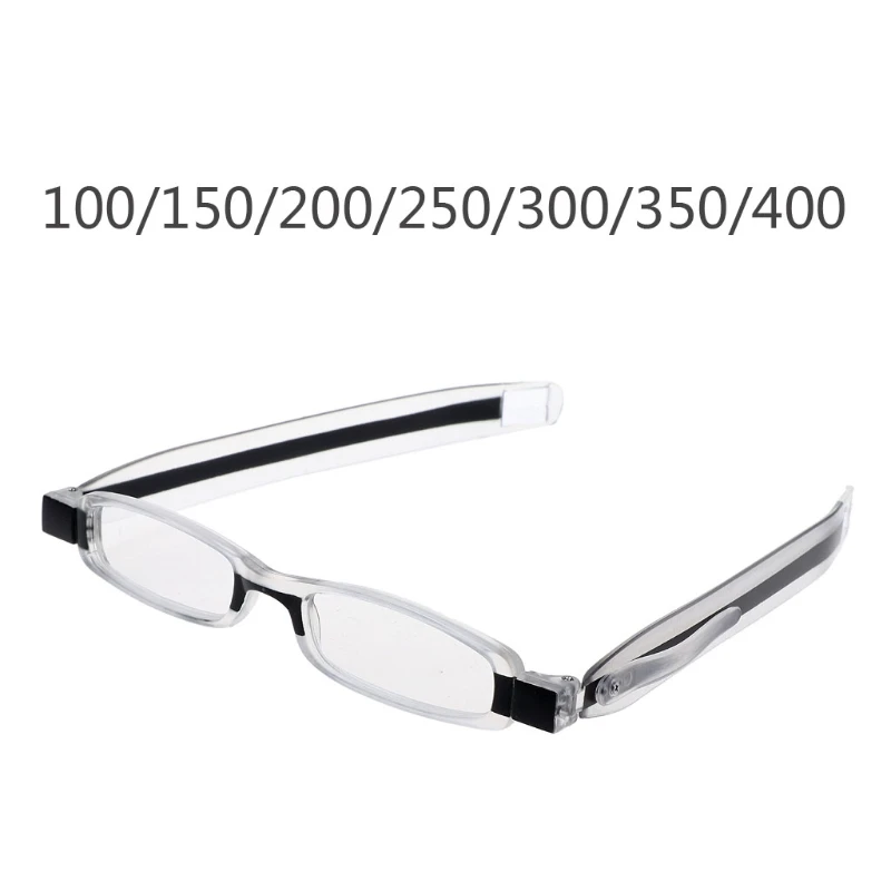 

Mini Slim Spring Hinge 360 degree Rotating Foldable Pocket Presbyopic Reading Glasses