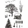 ZFPARTY  Trees Background Transparent Clear Silicone Stamp/Seal for DIY scrapbooking/photo album Decorative card making ► Photo 2/3
