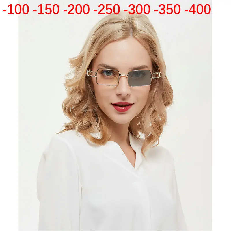 

new punk transition sun photochromic glasses Eyeglasses Men Computer Optical squareFrame Glasses Myopia Frame With box NX