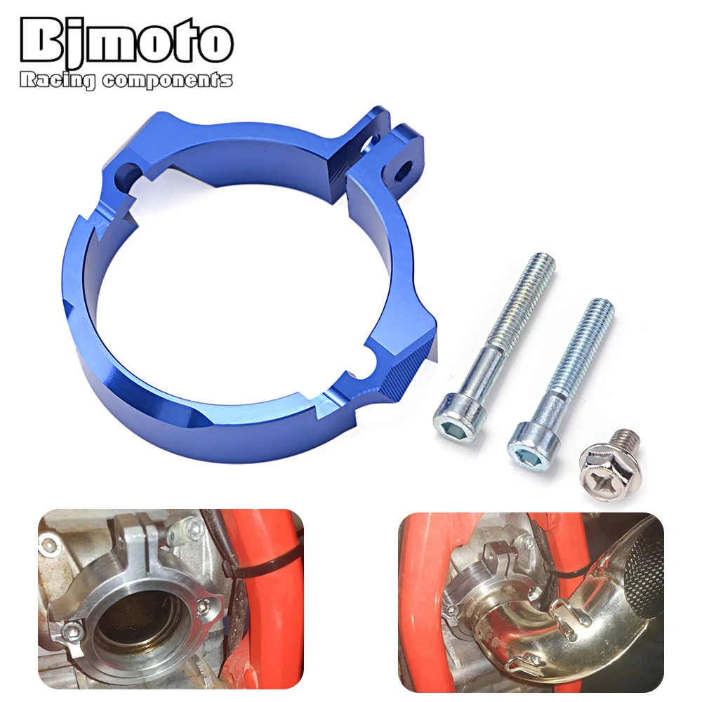 

BJMOTO Motorcycle CNC Exhaust Muffler Pipe Clamp Adaptation Flange For Husqvarna TC250 TE250 TE300 TX300 TE310I Clamps Clip