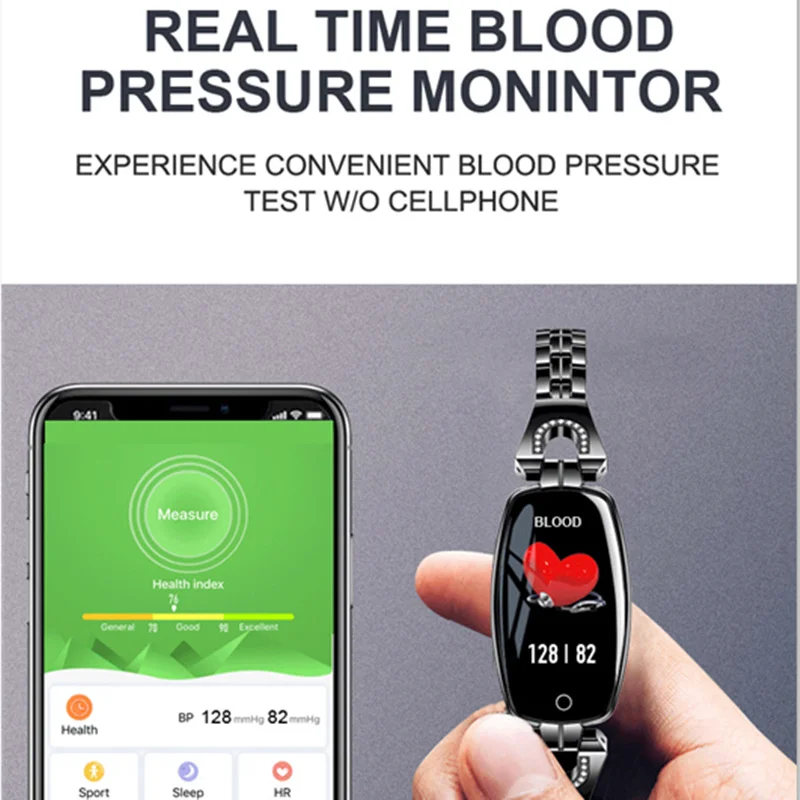 2019 Women Lady Fashion Smart Wristband Heart Rate Blood Pressure Smart Bracelet H8 Fitness Tracker Smart Watch Band Female Girl 2019 Women Lady Fashion Smart Wristband Heart Rate Blood Pressure Smart Bracelet H8 Fitness Tracker Smart Watch Band Female Girl
