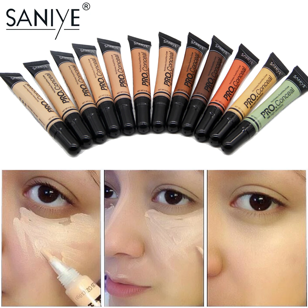 

SANIYE 12Color Pro Face Makeup Concealer Acne palette Makeup Contouring Foundation Waterproof Full Cover Dark Circles Cream 1072