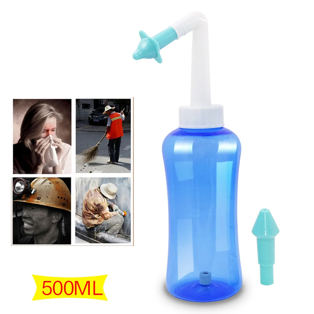 

Beurha 500ML Neti Pot Nose Cleaner Dirty Aspirator Nasal Wash Cleaning Machine Avoid Detox Sinus Rinse Moisten Protect Nose