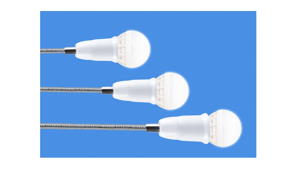 Flexible E27 to E27 LED Lamp Base Holder Bulb Screw Socket Adapter  (9)
