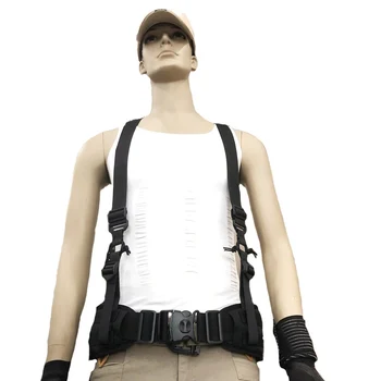

Outdoor X-type Cool Suspenders For Duty Belt Adjustable Multi-functional Tactical Duty Belt Harness Combat Belt Strape
