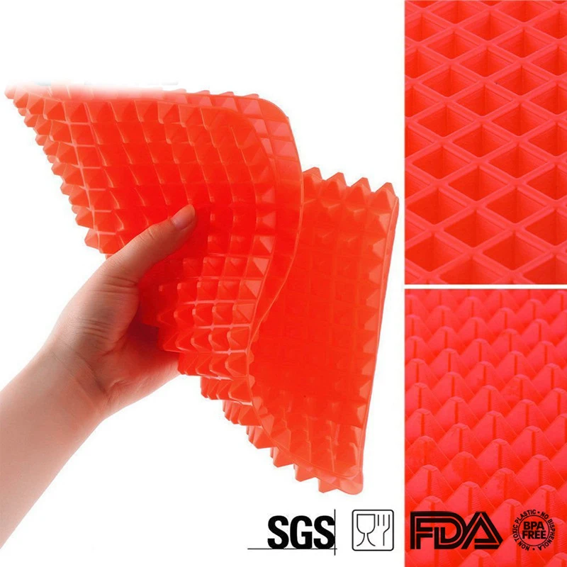 1 шт. антипригарный силиконовый коврик для выпечки в виде пирамиды|nonstick silicone baking