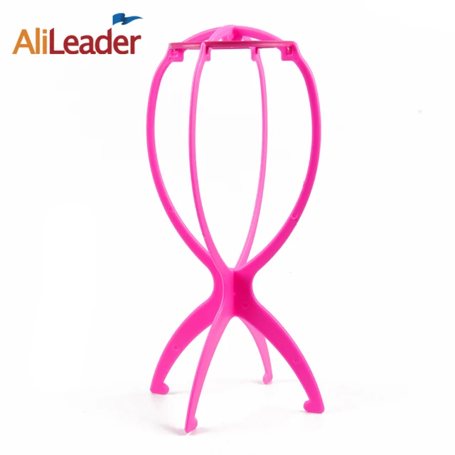 Aliexpress Factory Ing Adjule Plastic Wig Stand Factory Ing Adjule Plastic Wig Stand For Showing Display Wigs Pink Black Color