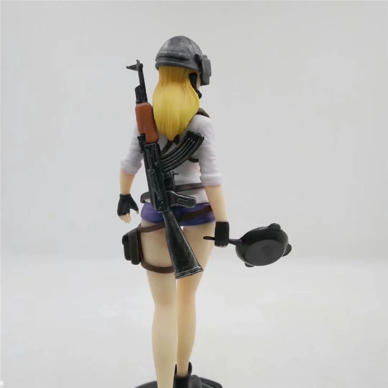  PUBG Playerunknown's Battlegrounds Around 6 inch doll Female characters figure spot to eat chicken 