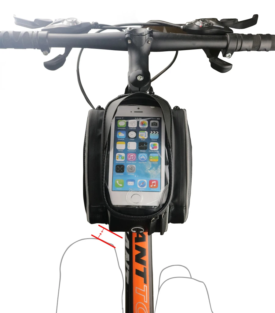 NEWBOLER Водонепроницаемая велосипедная сумка с рамкой Передняя голова верхняя труба велосипедная сумка 4,7 до 6,2 дюймов сенсорный экран велосипедная сумка Аксессуары для телефонов