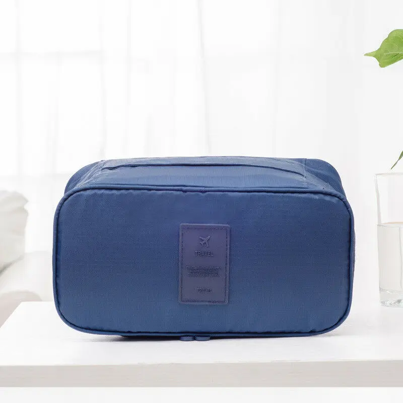 Navy Blue Нижнее белье для бюстгальтера, органайзер для ящиков, разделители для путешествий, коробка, сумка, носки, трусы, тканевый чехол, одежда, гардероб, аксессуары, принадлежности - Цвет: Navy Blue