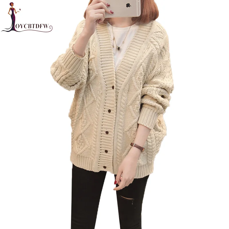 Autumn Cardigan Sweater Women Fashion Twist Single-breasted Coat Knitted V-neck Long Cardigan Female Leisure Sweater Coat Xy507 Autumn Cardigan Sweater Women Fashion Twist Single-breasted Coat Knitted V-neck Long Cardigan Female Leisure Sweater Coat Xy507