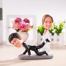 Персонализированное Бобби голова кукла или большая голова кукла волоча свадебное Подарочное свадебное украшение на заказ кукла