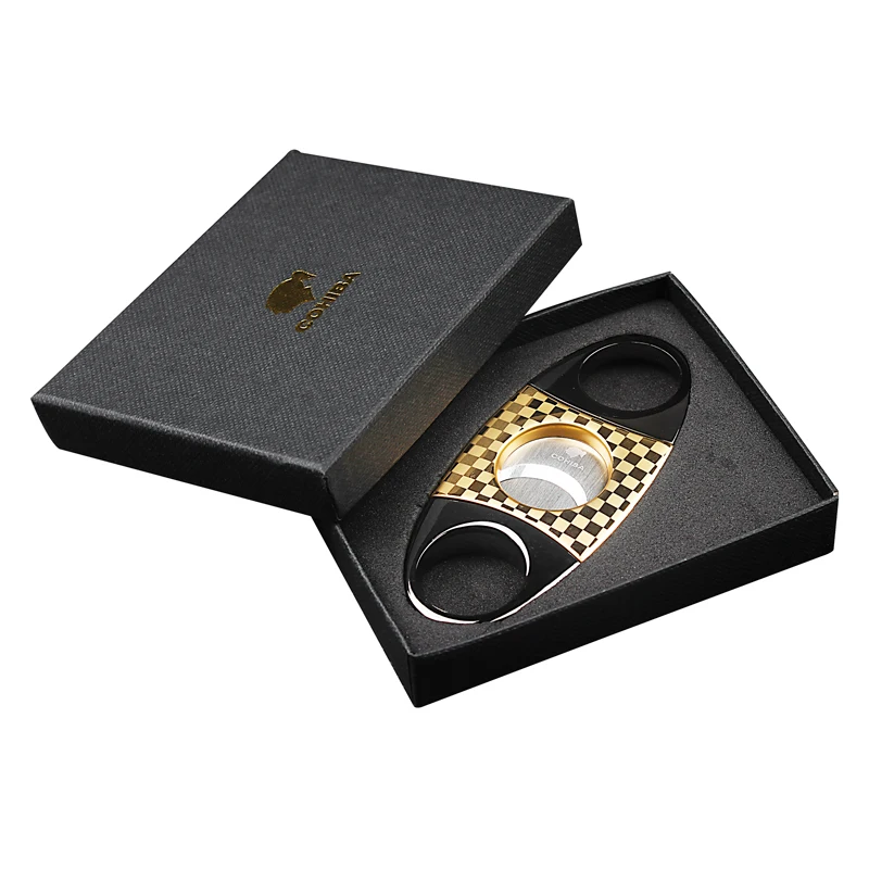 Lusfo COHIBA металлический классический резак для сигар из нержавеющей