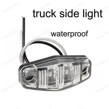 

10Pcs 12V 24V 6LED Side Marker Indicators Lights Lamp For Car Truck Trailer Lorry Bus WHITE YELLOW RED light