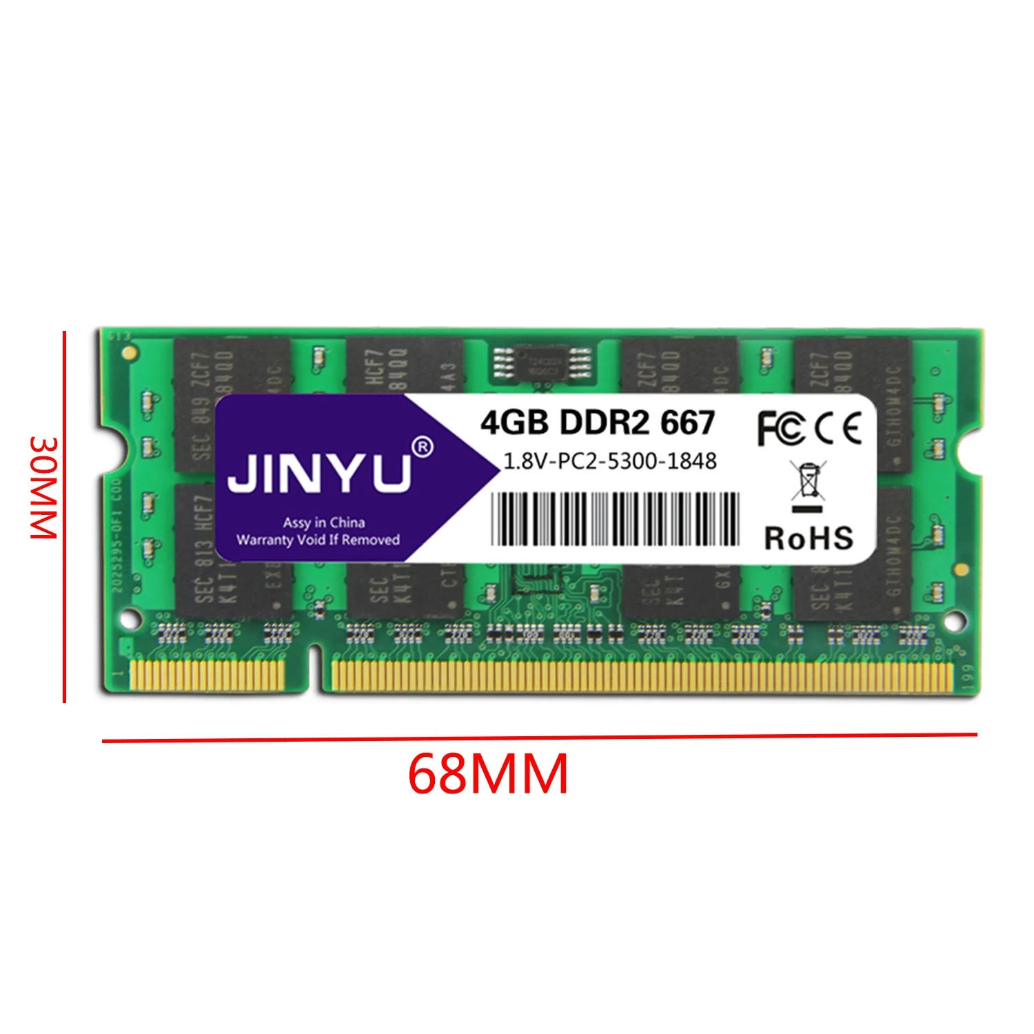 Jinyu Ddr2 4G 1,8 V 240Pin Ram память для ноутбука