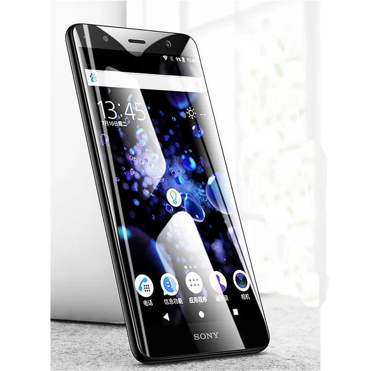 Изогнутое закаленное стекло с полным покрытием для Sony Xperia XZ3 Защитная пленка