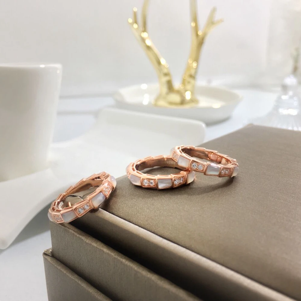Модные простые и тонкие кольца из серебра 925 пробы с кубическим цирконием ААА, Свадебные/вечерние ювелирные изделия для женщин