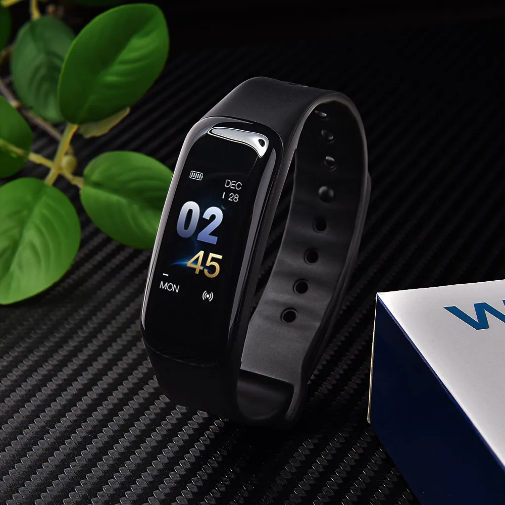  TOMKAS Health Smart Bracelet Blood Pressure Heart Rate Monitor Measurement Waterproof Sport Smart B - 33011896747