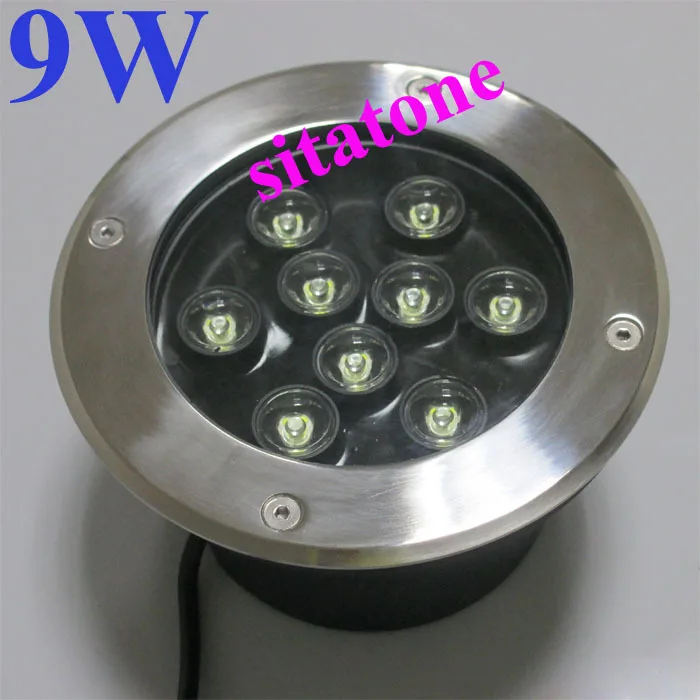 Бесплатная доставка светодиодный наземный светильник AC86V ~ 265V DMX512 RGB 9W 900LM 2 года