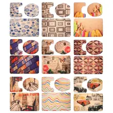 3 шт./компл. фланелевые коврики для ванной флисовые противоскользящие Чехлы для унитаза ванная комната пол квадратная площадка u-образный коврик коврики для ванной комнаты домашнего использования