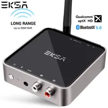 EKSA 2 в 1 Bluetooth 5,0 передатчик приемник 164ft дальний беспроводной 3,5 мм аудио адаптер для наушники для телевизора aptX низкая задержка