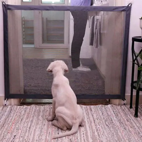 

Safety Mesh Barrier Magic Gate Door Guard Gate Door Fence Enclosure Protection For Dogs Pets Indoor Playpen New Pet Isolating
