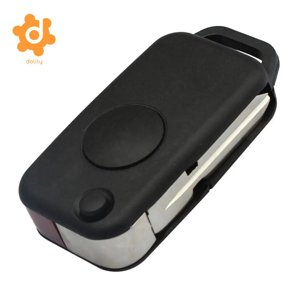 1 Button Uncut Smart Flip Folding Remote Key Case Shell for Mercedes Benz