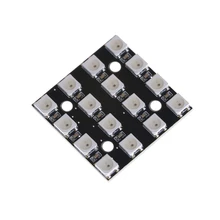 Nouveau 1 x LED RGB 4x4 16 bits WS2812 5050 RGB LED + pilotes intégrés pour arduino
