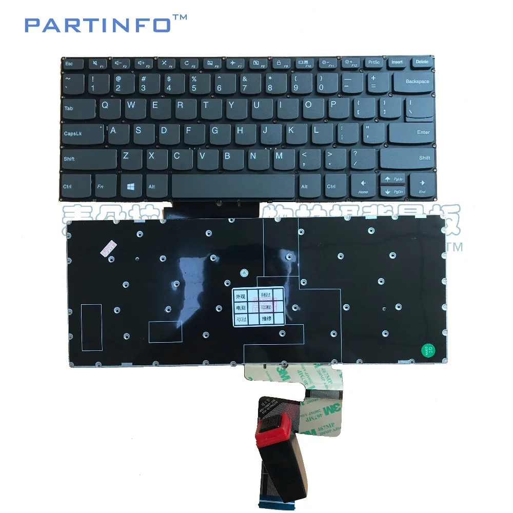 Laptop keyboard for LENOVO YOGA120-14 320-14 520-14  720-15 FLEX5-14 also Laptop US keyboard type DELET key GRAY