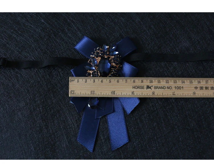 Британский многослойный лук с бриллиантовым воротником Цветок Корейский свадебный жених свадебный корейский мужской галстук-бабочка