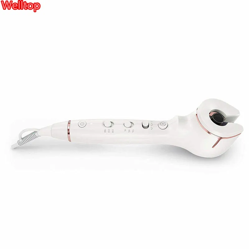 自動回転カーリング杖エレクトリックセラミックヘアカーラー可変温度ヘアアイロン 110-220 ボルト