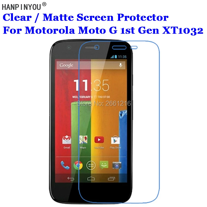 3 шт./лот для Motorola Moto G 1-го поколения XT1032 HD Прозрачная/Антибликовая матовая