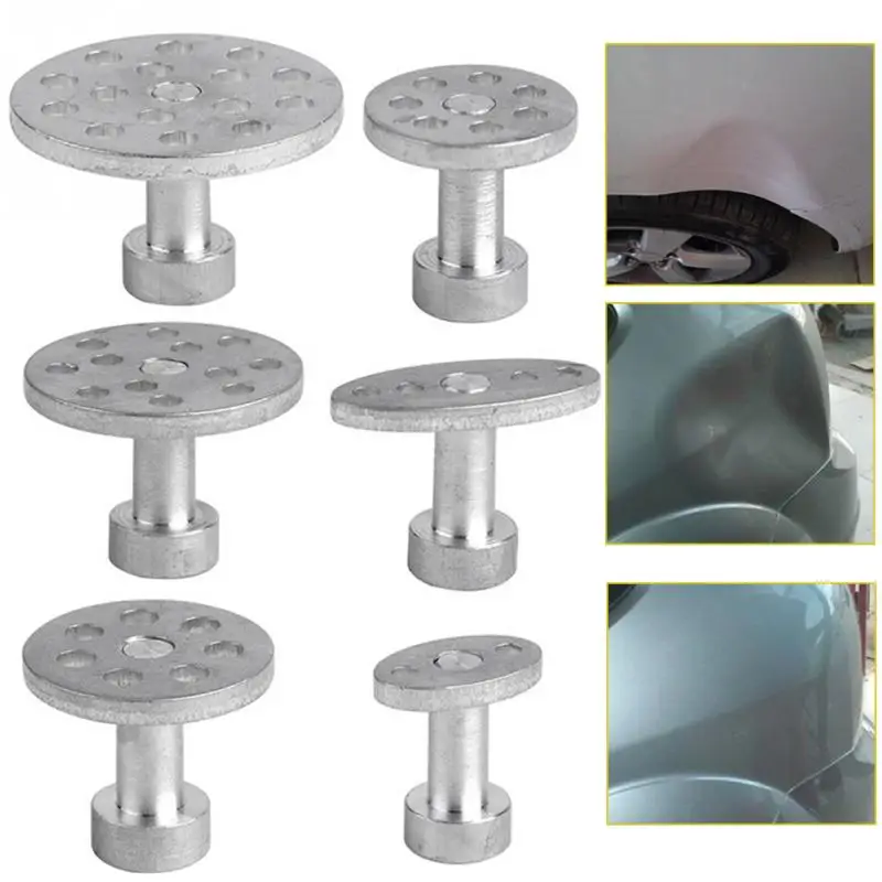Dent Pulling Glue Tabs 6 Aluminum Pieces Dent Puller Kit