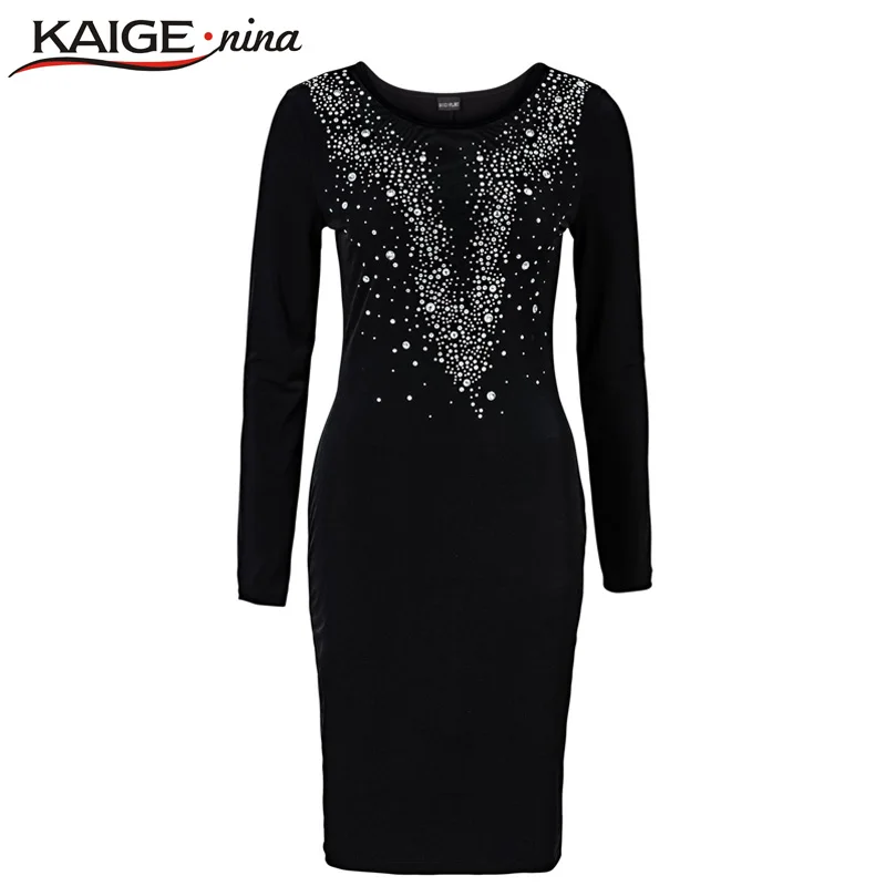 Kaige Nina женское осенне зимнее сексуальное Сетчатое платье повседневное модное до